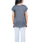Pyjama Sets for girls in Carbon grey printed T shirt and grey  Pyjama