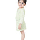 One Piece Dress Fur Finish with 3/4 th sleeves and  a stylish belt to add on