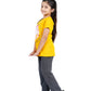Girls Pyjama Set in Mustard yellow and dark Grey colour with unicorn print