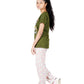Girls cotton Pyjama Set in Bottle Green colour with printed Pyjama .