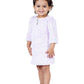 One Piece Dress Fur Finish with 3/4 th sleeves and  a stylish belt to add on